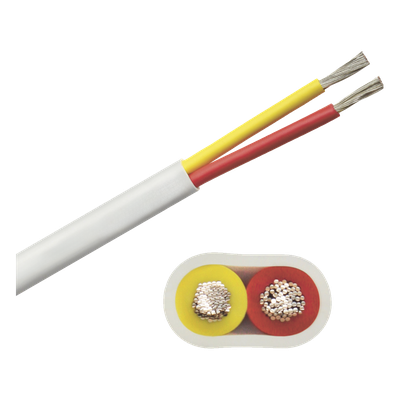 Cable Eléctrico Plano Marino / 2 Conductores / Calibre 12 AWG / 100 pies (30.48 m) / 600 V / Cobre Estañado Clase K