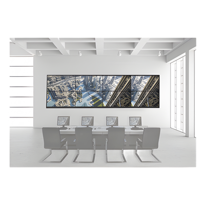 Kit Videowall / 4x2 Configuración / 8 Pantallas 55" / Full HD 60Hz / Decoder 16 HDMI / 128 Canales / Montaje Pared