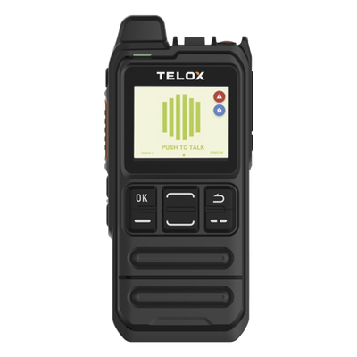 Radio PoC LTE / Tamaño de Bolsillo 113 mm / Audio 3W / IP54 / Batería 4000 mAh / Doble SIM LTE Cat.4 / Pantalla 1.77" / Wi-Fi Dual Banda / GPS