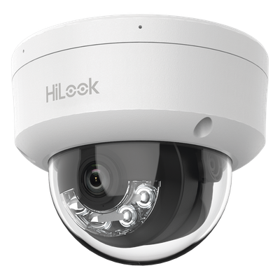 Cámara Domo IP / 2 Megapixel / Dual Light 20 m (65.6 ft) IR + 15 m (49.2 ft) Luz Blanca / Micrófono Integrado / PoE / AcuSense Lite / Interior