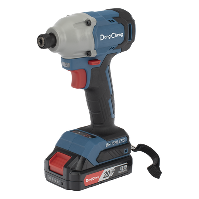 Atornillador de Impacto Inalámbrico / 20V / Brushless / 1/4 in Hexagonal / 90-180 Nm / 2 Velocidades 0-2000 rpm / 1.6 kg