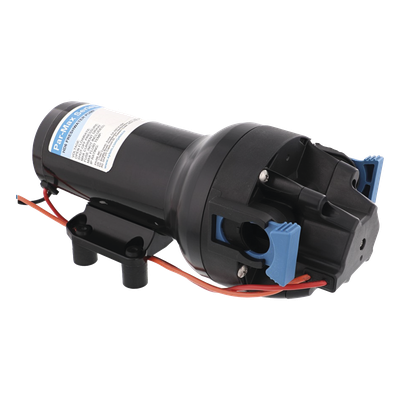 Bomba de presión / 24 Vcd / 6 GPM / 40 psi / 5 cámaras / IPX6 / Autocebante 2.1 m (7 pies)