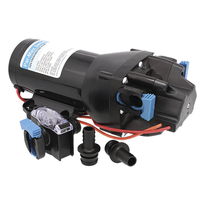 Bomba a Presión / 24 Vca / 15 lpm (4 gpm) / 40 psi / Autocebante 1,5 m (4.9 ft) / Manguera 1/2" (13 mm)