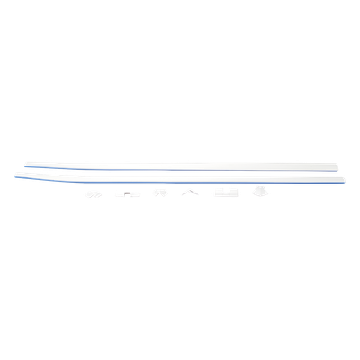 Kit de Canaleta 90° / División Integrada / PVC Rígido y ABS / Cinta Adhesiva Incluida / -20°C a +75°C / 3,344 mm²