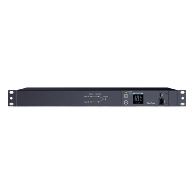 PDU ATS Medible / 10 Salidas NEMA 5-15R / 2 Entradas 120 Vca / 1UR Horizontal 19 in / Cable 3.05 m (10 ft) / 100-120 Vca