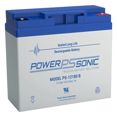 Batería de Respaldo AGM/VRLA / 12V / 18Ah / Vida Útil 5 Años / Terminales Tipo B / Libre de Mantenimiento / Certificación UL
