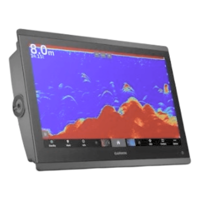 GPS Táctil Marino / 16" Full HD IPS / IPX7 / Sonda CHIRP 1kW / ClearVu & SideVu / NMEA 2000 / Wi-Fi / Bluetooth / ANT / 15.2" x 10.4" x 3" (38.5 x 26.3 x 7.6 cm)