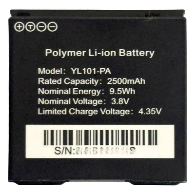 Batería de Respaldo / 2500 mAh / 3.8 VCC / Litio de Alta Densidad / 40 x 40 x 14 mm