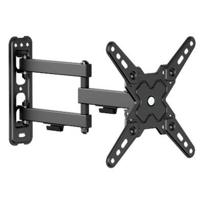 Soporte de Pared Articulado para Pantallas / VESA 75x75 a 200x200 / Hasta 43 Pulgadas / Carga 20 kg (44 lbs) / Movimiento Completo / Perfil 66 mm