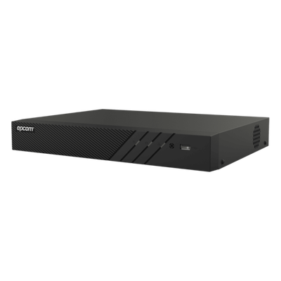 DVR Pentahíbrido / 12 Canales / 8 TURBOHD + 4 IP / 5 Megapixel Lite / Audio Bidireccional por Coaxitron / AcuSense / H.265+ / 1 Bahía HDD 10 TB / Salida HDMI y VGA Full HD