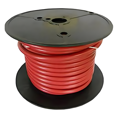 Cable para Batería Marina / 6 AWG / 100 Pies (30.5 m) / PVC Retardante de Llama Rojo / Cobre Estañado Clase K / 600V / 105°C Seco / 75°C Húmedo
