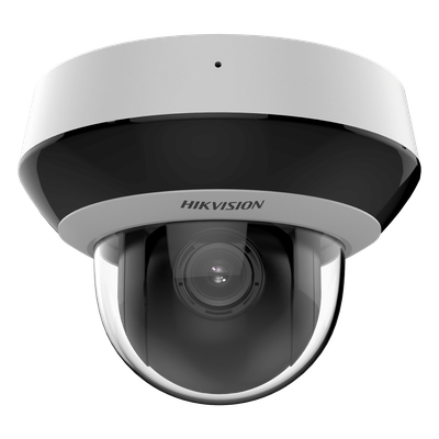 Mini Domo PTZ IP / 2 Megapixel / 4X Zoom Óptico / IR EXIR 20 m (65.6 ft) / WDR 120 dB / Audio Integrado / IP66 / IK10 / PoE