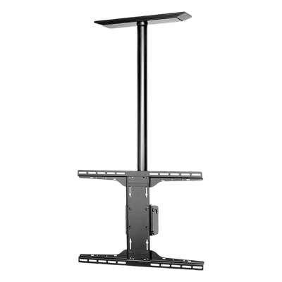 Soporte de Techo Universal / Pantallas 32" a 90" / Carga 68.2 kg (150 lb) / Patrón 600 x 400 mm / Columna 91.4 cm (36") / Inclinación -5° a 20° / Giro 360°