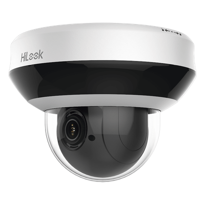Mini PTZ IP / 4 Megapixel / Zoom Óptico 4X / IR EXIR 20 m (65.6 ft) / WDR 120 dB / Audio Bidireccional / PoE / IK10 / IP66