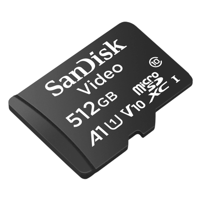 Memoria microSD / 512GB / Alta Resistencia / Clase 10 / -25°C a 85°C / 50MB/s escritura / 256 TBW