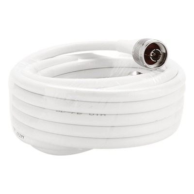 Jumper Coaxial / Conectores N Macho / 6 m (19.69 ft) / Blindaje >90 dB / 50 Ohm / LMR300 Equivalente