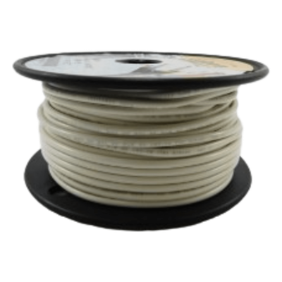 Cable Eléctrico / Calibre 14 AWG / 600 V / 105 °C Seco / 75 °C Húmedo / Cobre Estañado Clase K / Retardante de Llama VW-1 / Blanco