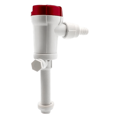 Bomba Livewell / 1100 GPH / 12V DC / Conexión Straight Seacock / Doble Puerto de Entrada / Protección Anti-Aire / Cartucho Motor Extraíble
