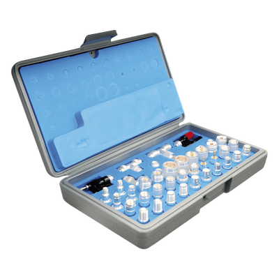 Kit de Adaptadores RF / 43 Piezas / UNIDAPT / Estuche con Esponja / Conectores Coaxiales