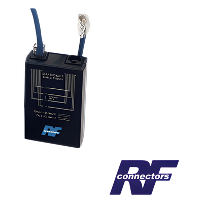 Probador de Cable / Continuidad UTP Cat5 / Batería 9V / 9 Conectores RF / LED Diagnóstico