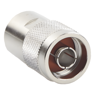 Conector N Macho / Rosca / RG-213/U, RG-214, RG-8/U / Bronce Niquelado / Oro / Teflón