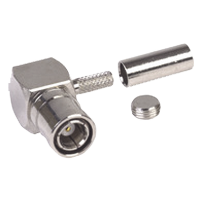 Conector SMB Macho A/R / Anillo Plegable / RG-174/U / Níquel-Oro-Teflón