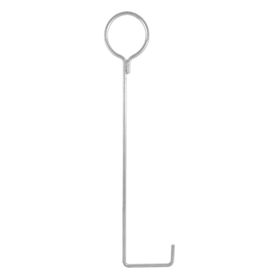 Ancla de Piso para Retenida / Varilla 1/2' / Longitud 92 cm (36') / Torre 30 m (98.4 ft) / Argolla 13.6 cm (5.3') / Galvanizado Electrolítico