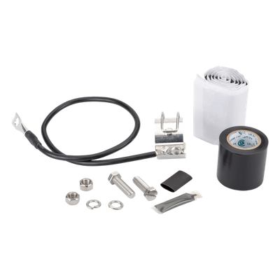 Kit de Aterrizaje para Cable Coaxial 1/2" / Longitud 24" (2 ft) / Acero Inoxidable / Terminal Dual / MIL-STD e IEC