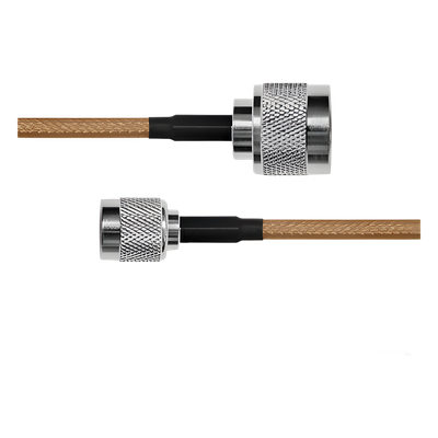 Cable coaxial RG142 / Conector N macho a TNC macho inverso / 100 cm (3.28 ft)
