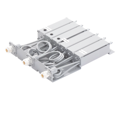 Duplexer / 6 Cavidades VHF / 148-160 MHz / 50 W / 5 MHz Separación / 80 dB Aislamiento / Conector N Hembra