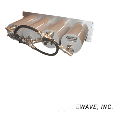 Duplexer Pasa Banda-Rechazo de Banda / 470-512 MHz / 4 Cavidades 4" / 3 MHz Separación / 250 W / N Hembra / 19" Panel / 5.2 x 18.9 x 10.5 in