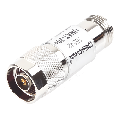 Atenuador en Línea / 20 dB ±0.3 dB / 0.5 W / DC-6 GHz / Conectores N Macho-Hembra / 50 Ω