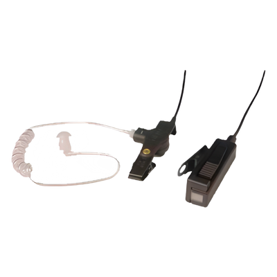 Kit Micrófono-Audífono / 2 Cables / Tubo Acústico Transparente / Cables Kevlar / Compatible ICOM F3003/4003/3013/4013/3021/4021