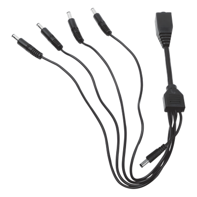 Cable de Distribución de Alimentación / 5 Vías / 4 Cámaras TurboHD / 12 VCC / 500 mA por Canal / Conector Plug 2.5'