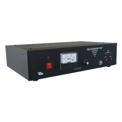 Transmisor de TV / 10 W RMS / VHF Canales 2-13 / Ajuste Frontal 0-10 W / RCA A/V / 50Ω UHF / 110-220 VAC