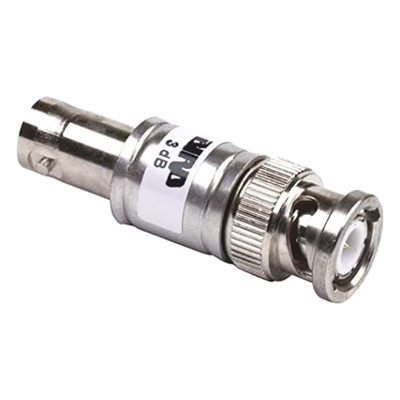 Atenuador en Línea / 3 dB / 2 W / DC-4 GHz / BNC Macho-Hembra / 50 Ω