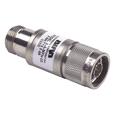 Atenuador en Línea / 3 dB / 2 W / DC-4 GHz / N Macho-Hembra / 50 Ω