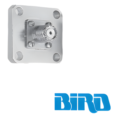 Conector Mini UHF / Hembra QC Sin Soldar / Montaje 4 Perforaciones 18 mm / Cuerpo Niquelado