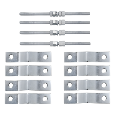 Kit de Soporte para Antena / Acero Estructural Galvanizado / Montaje Vertical u Horizontal / Uso Rudo Exterior / 4.9 kg