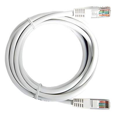 Cable de Parcheo UTP Cat6 / 2 m (6.56 ft) / 100 Ohm / RJ45 / Blanco