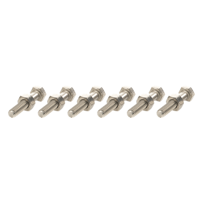 Paquete de tornillos con tuercas / Acero inoxidable 1/4 x 1 1/4 pulg / 6 piezas / Incluye arandelas reforzadas