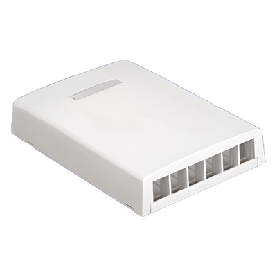 Caja de montaje en superficie / 6 módulos Keystone / Blanco mate / 6 puertos / ROHS