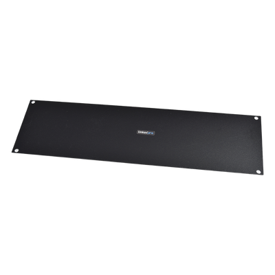 Tapa Ciega / Rack 19in / 3UR / Acero Cal. 14 / Pintura Electroestática Negra / 0.95 kg