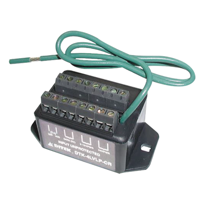 Protector contra descargas / 3 pares / 12-14V / 2,000A / Wiegand / -40°C a 70°C / 9.84 ft cable