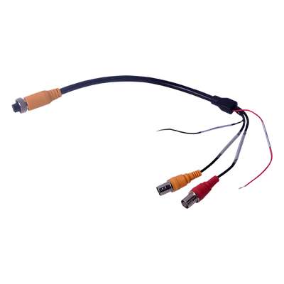 Cable Adaptador para MDVR / Conector Aviación 4 Pines a BNC / Video, Audio y Alimentación / 40 cm (15.7 in)