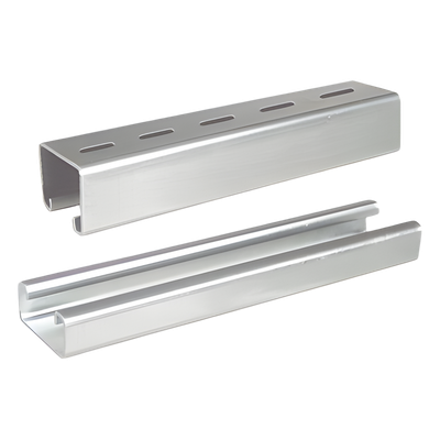 Unicanal liso / 4x2 cm / 3000 mm (9.84 ft) / Calibre 16 / ElectroZinc