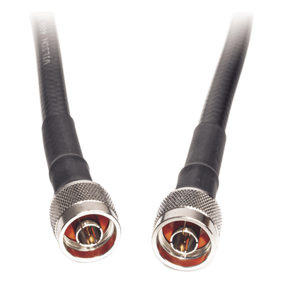 Jumper Coaxial / 60 cm (1.97 pies) / Impedancia 50Ω / Blindaje >90 dB / Conectores N Macho / Uso Interior/Exterior