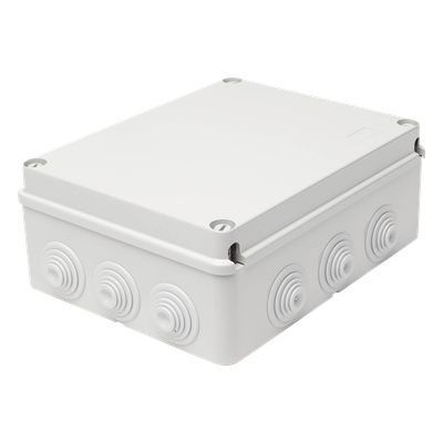Caja Estanca de Derivación / 12 Entradas / IP55 / IK08 / 240x190x90 mm / Libre de Halógenos / -24 a 60°C