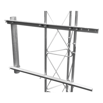 Brazo para Torre Arriostrada / Acero ASTM A36 / Ø 3' Cal. 16 / Ángulos 89.5 cm / Galvanizado por Inmersión / Compatibilidad STZ30G/35G/45G
