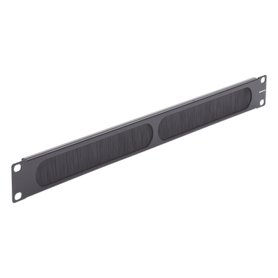 Panel Ciego para Rack 19" / Cepillo de Nylon para Paso de Cables / Aislamiento Térmico / 1UR / Aluminio 0.060" / EIA/TIA-310-E